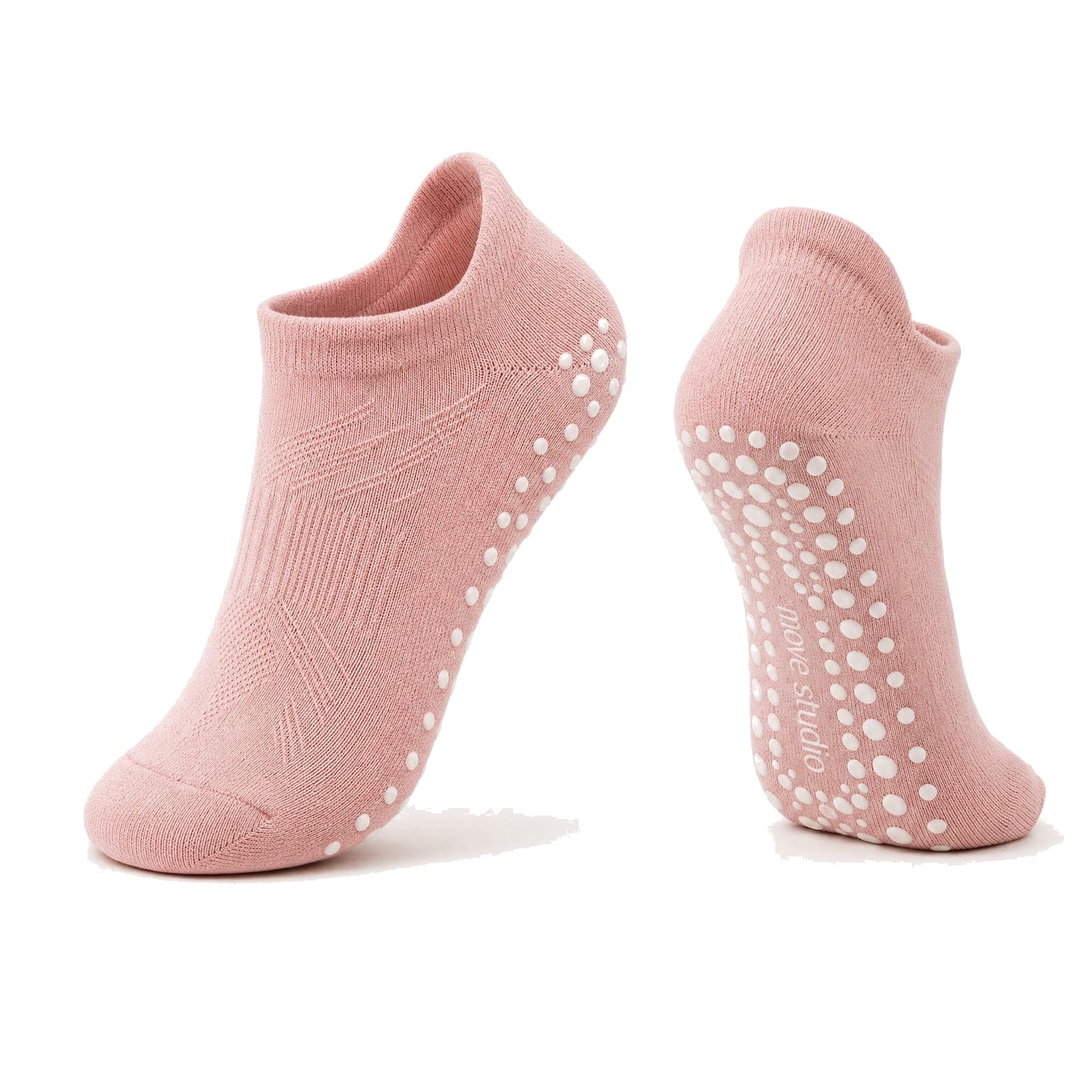 Ballet pink low-cut grip sock — Soft Pilates Set